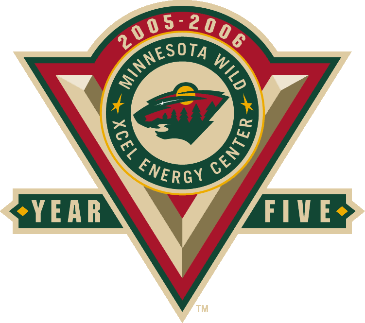 Minnesota Wild 2006 Anniversary Logo t shirts DIY iron ons